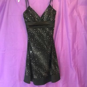 Taboo Extra Large Black & Rhinestones Dress